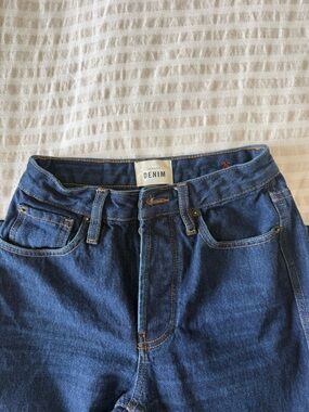 Sezane Dark Blue Straight Leg Jeans